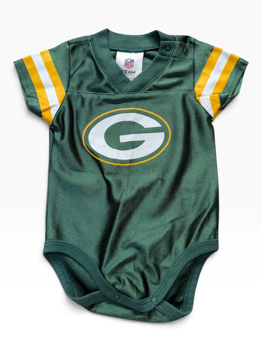 Green Bay Packers Baby Jersey Bodysuit 3-6 Months NFL Team Apparel Football